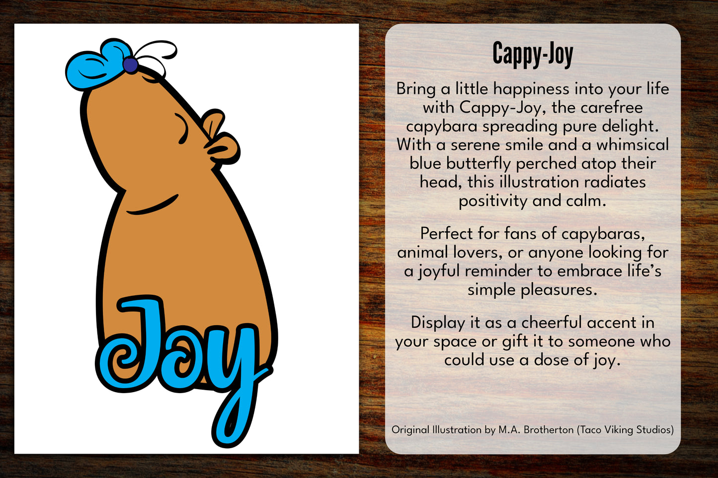 "Cappy-Joy" Bookmark