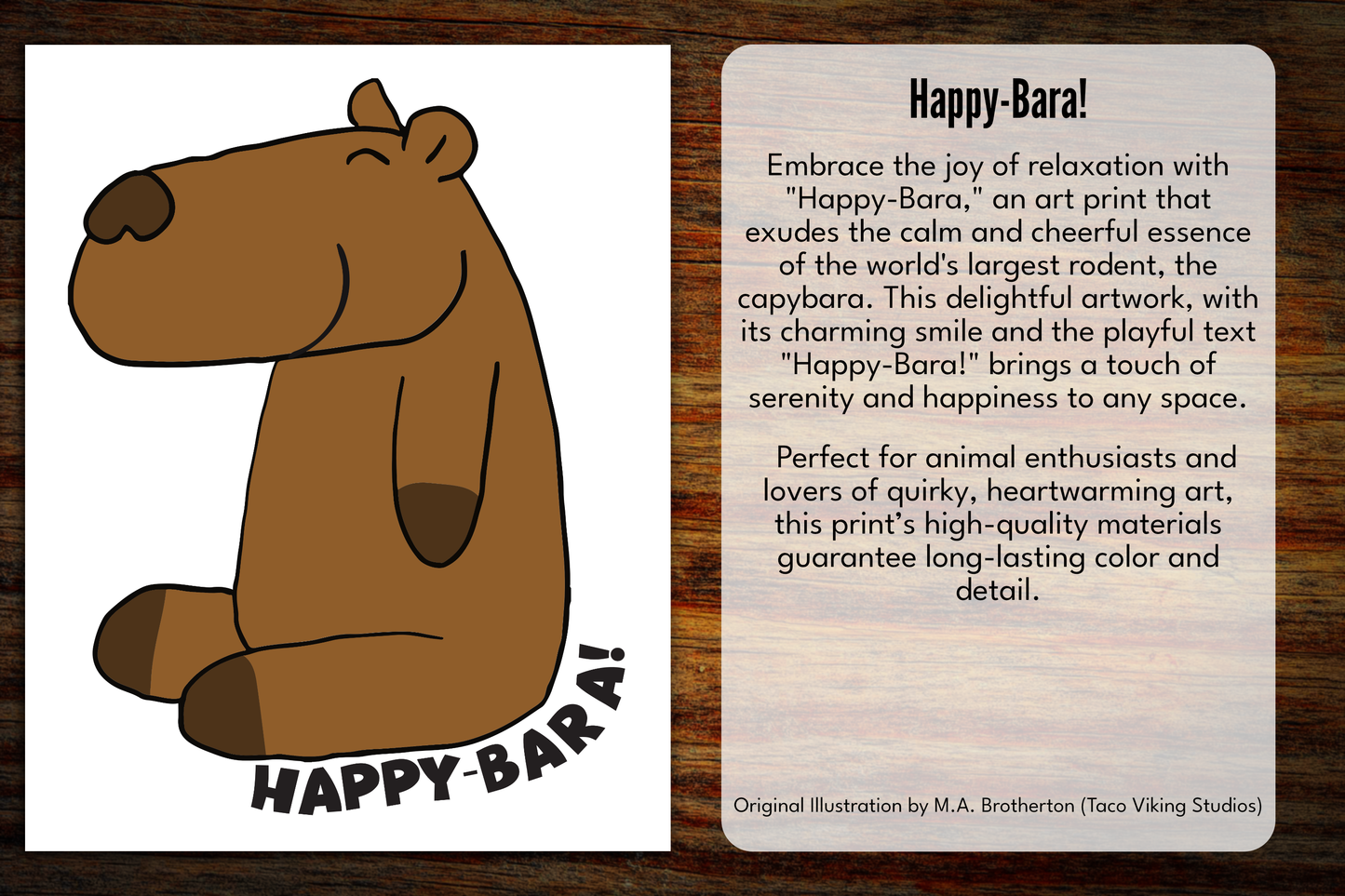 "Happy-Bara" Bookmark