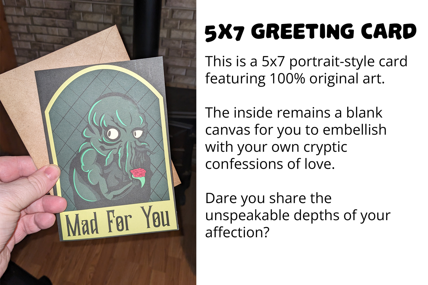 "Mad For You" - Love Card