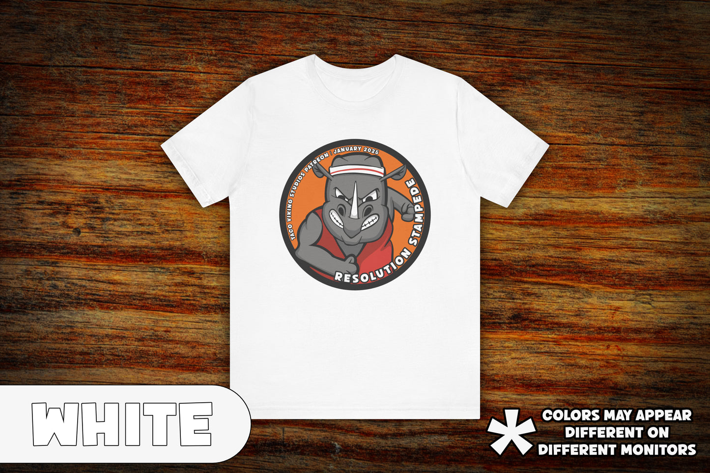 "Resolution Stampede" - January 2025 Patreon Theme Graphic T-Shirt