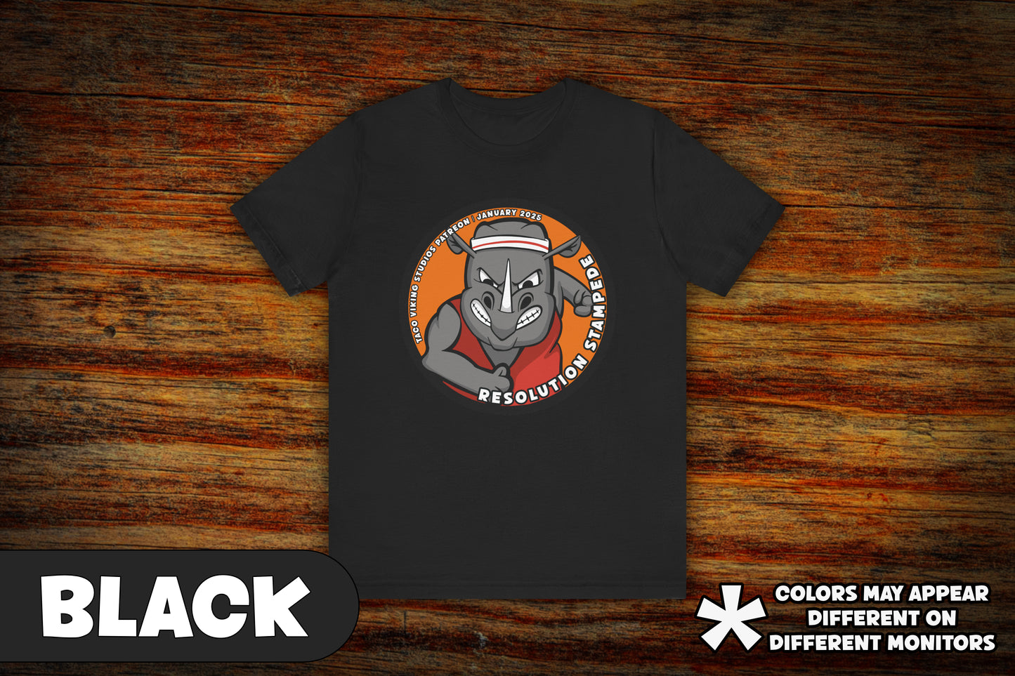 "Resolution Stampede" - January 2025 Patreon Theme Graphic T-Shirt