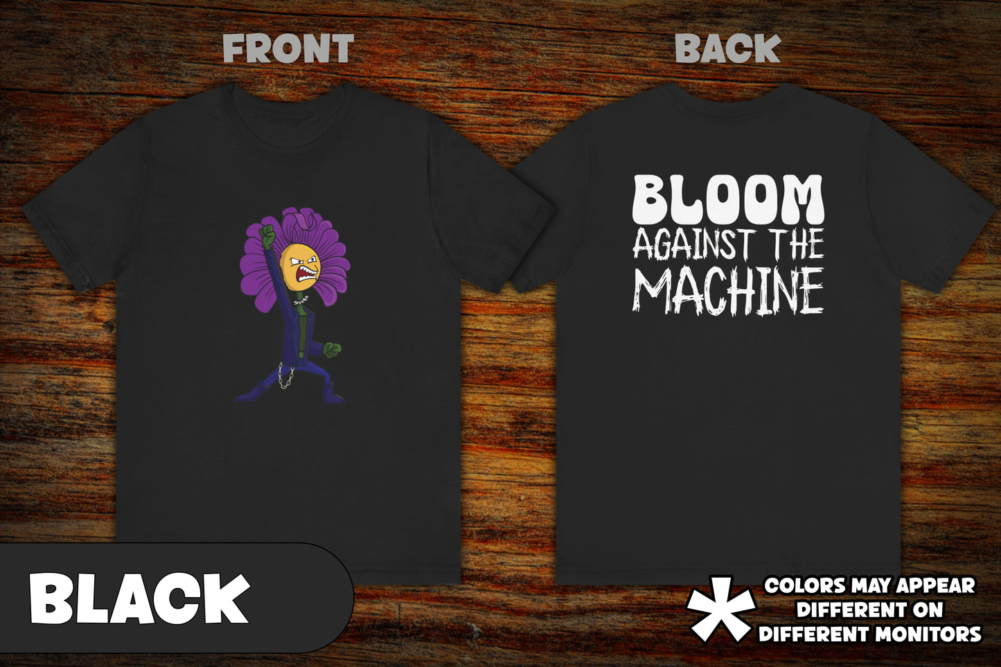 "Bloom Against the Machine" Petal Punk Tee