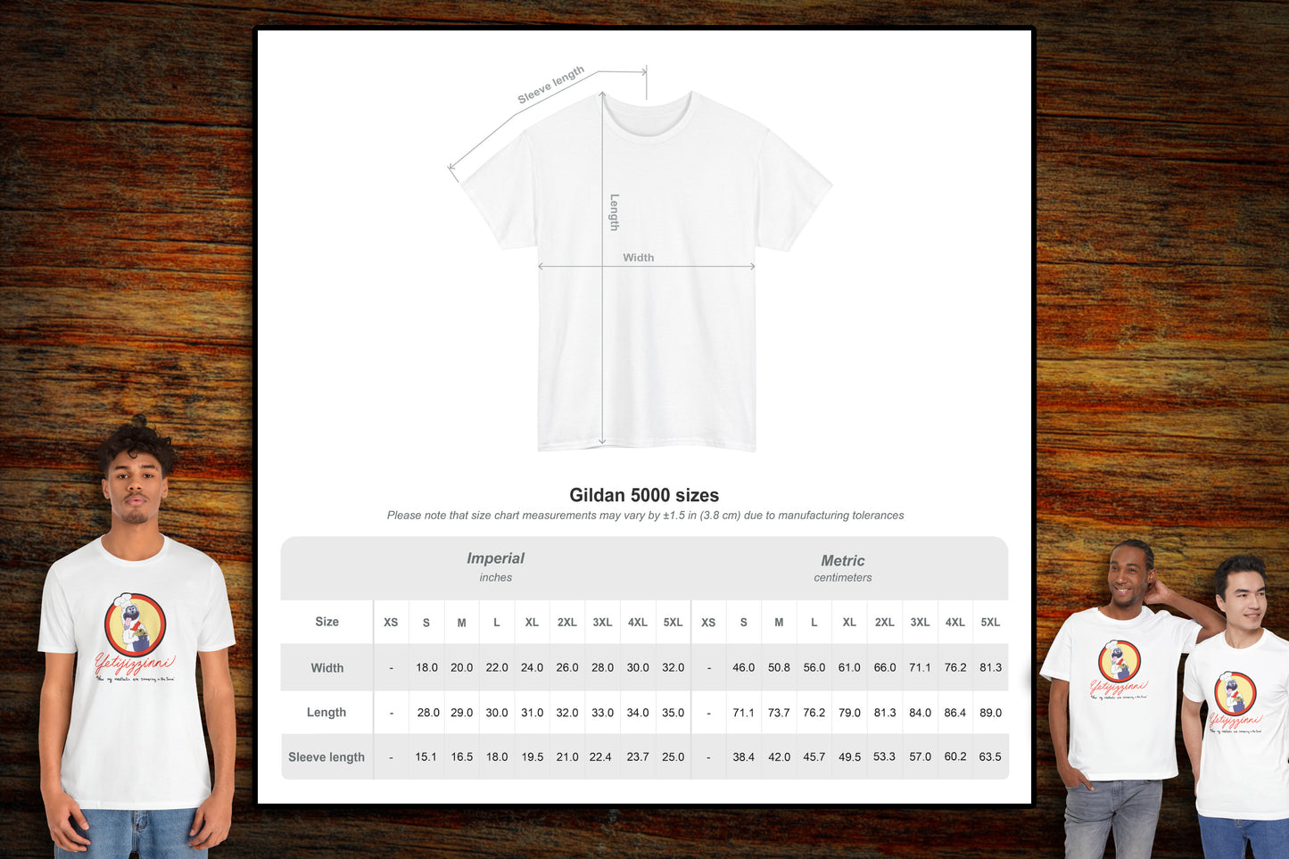 "Yetijizzini" Canned Spaghetti Mascot Graphic T-Shirt