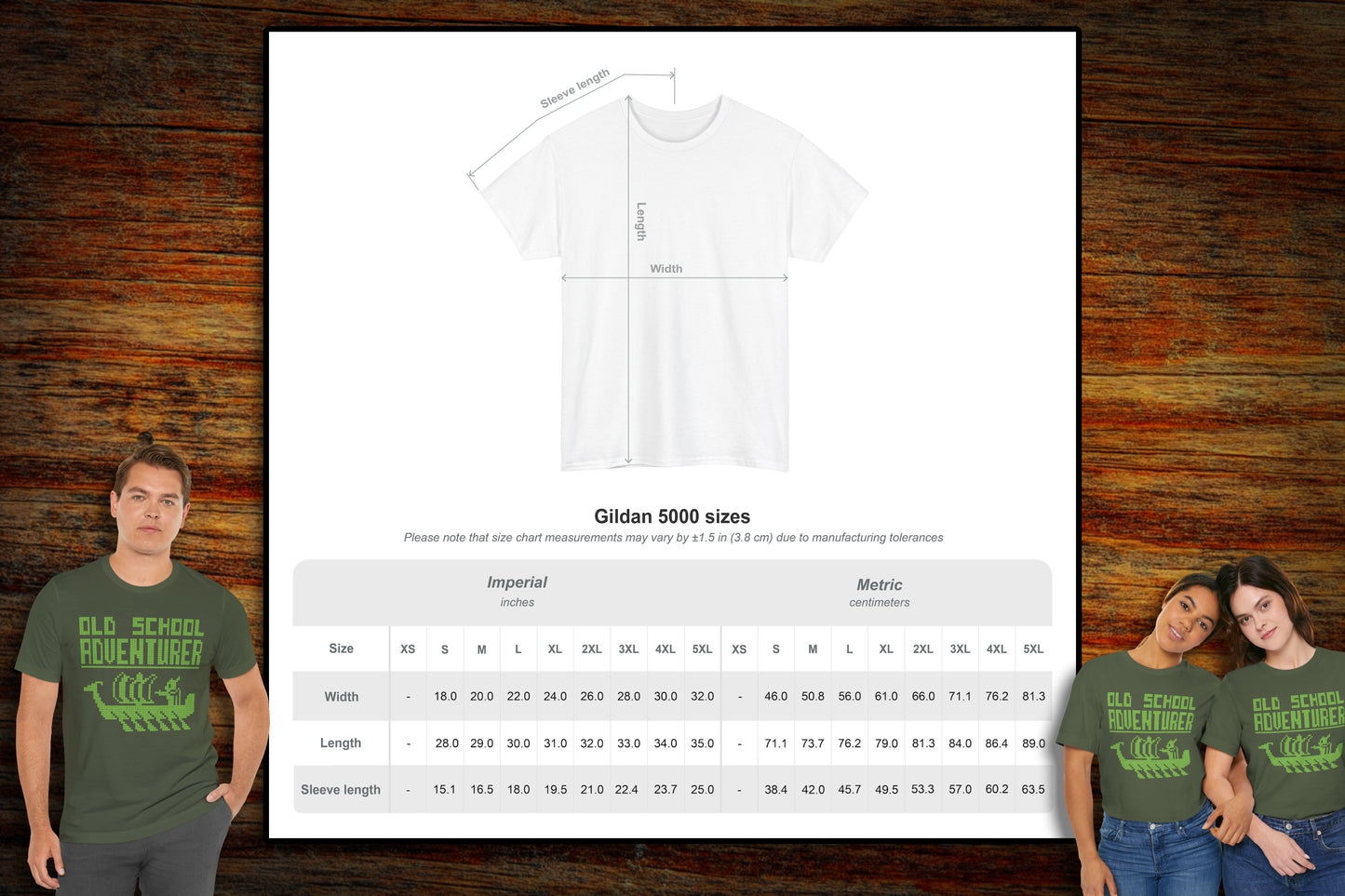 "Old School Adventurer" Graphic T-Shirt