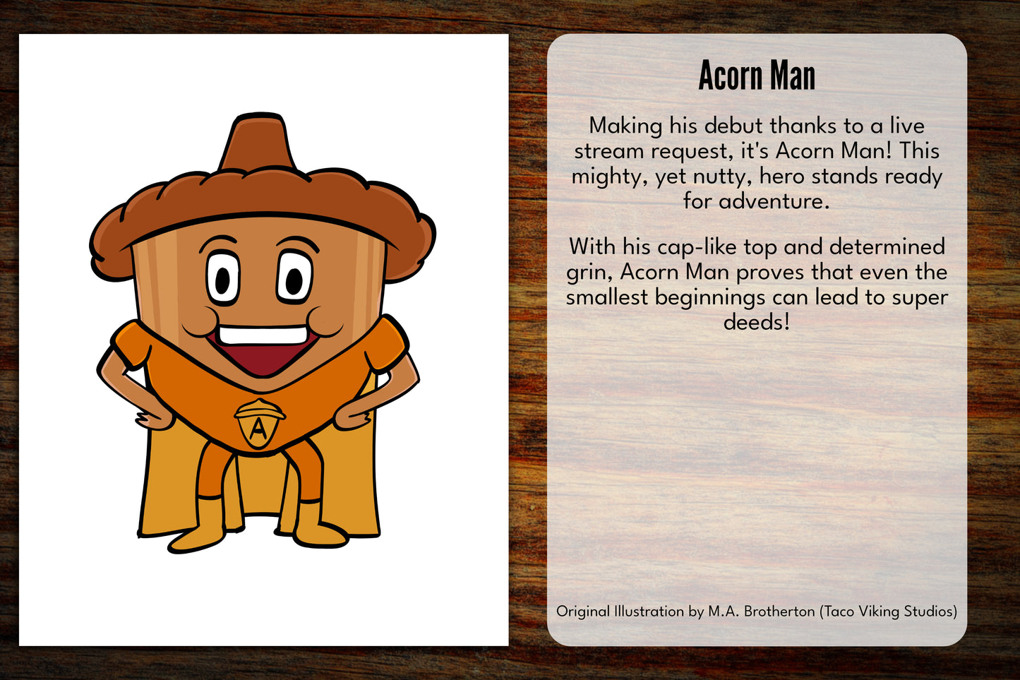 "Acorn Man" Vinyl Sticker