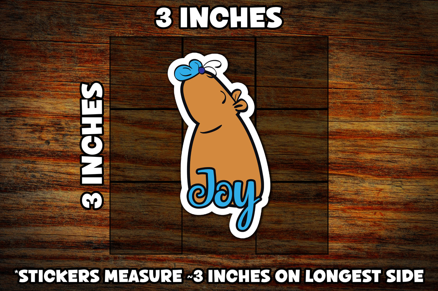 "Cappy-Joy" 3" Vinyl Sticker