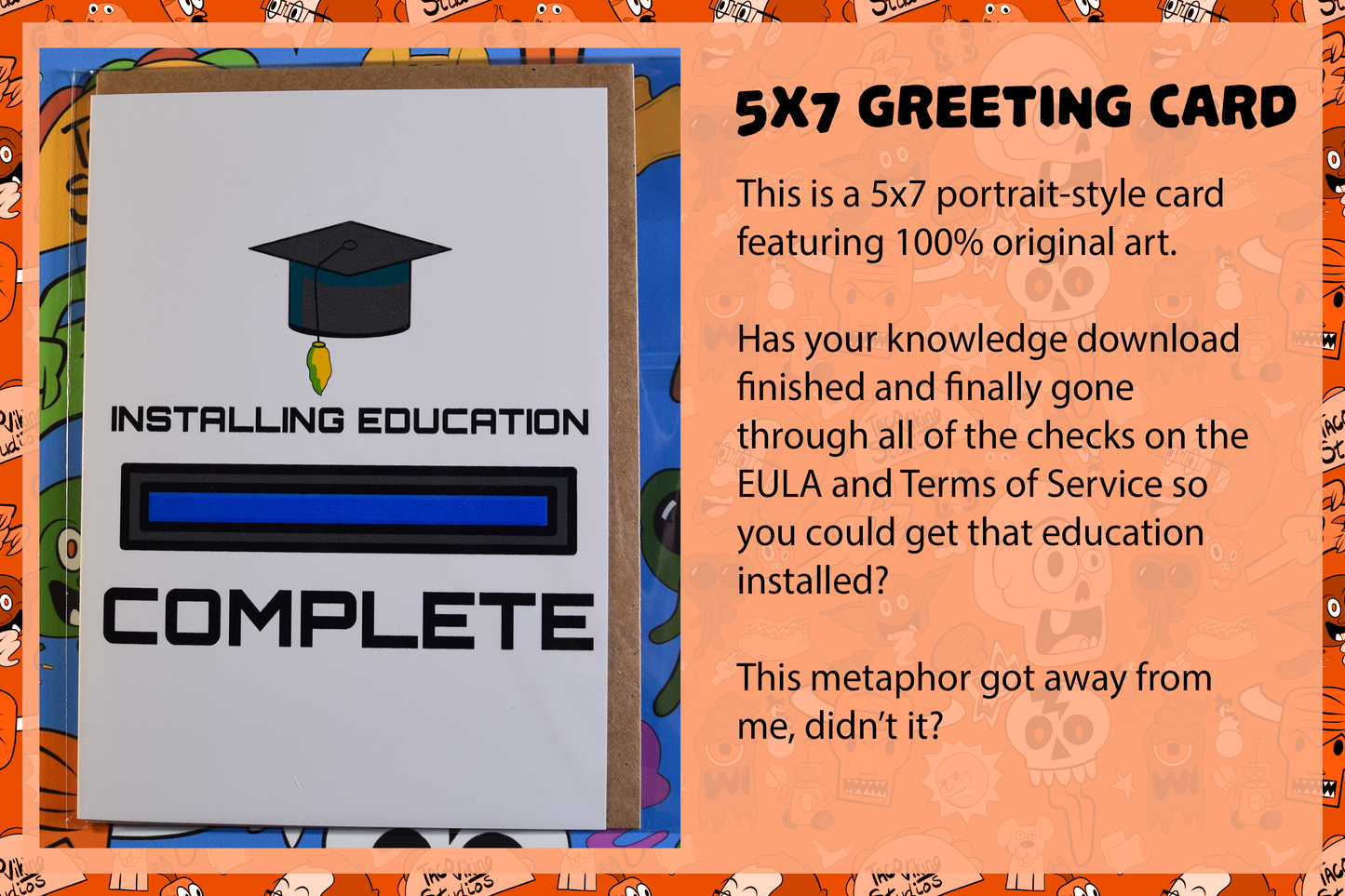 "Installing Education" Graduation Card