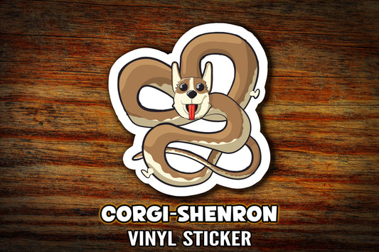 "Corgi-Shenron" Vinyl Sticker