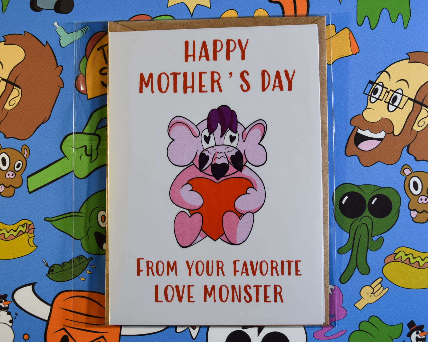 "Favorite Love Monster" Mother's Day Card