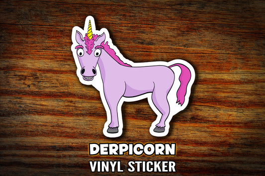 "Derpicorn" Vinyl Sticker