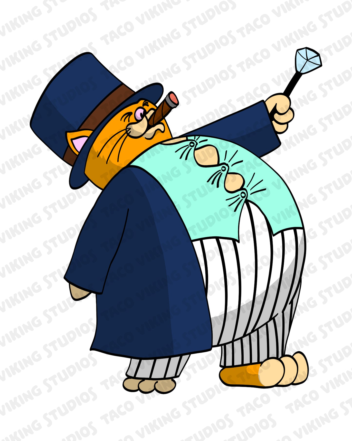 "Fat Cat" 3" Vinyl Sticker