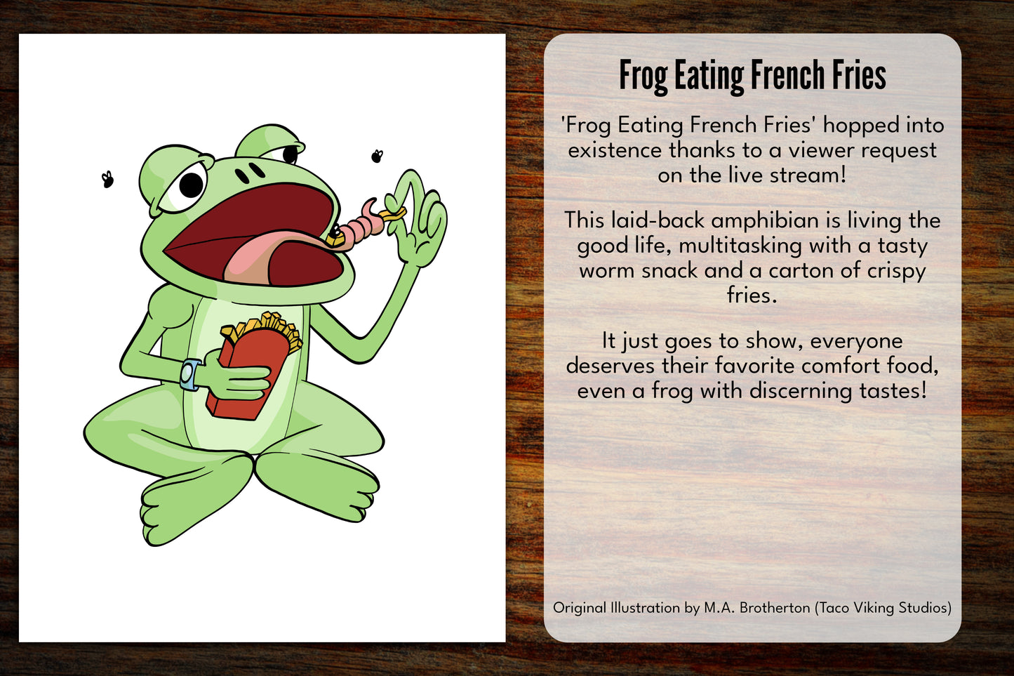 "French Fry Eating Frog"