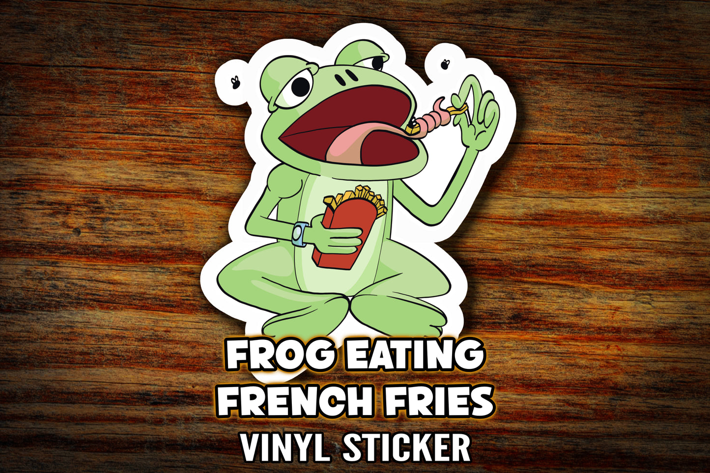 "French Fry Eating Frog"