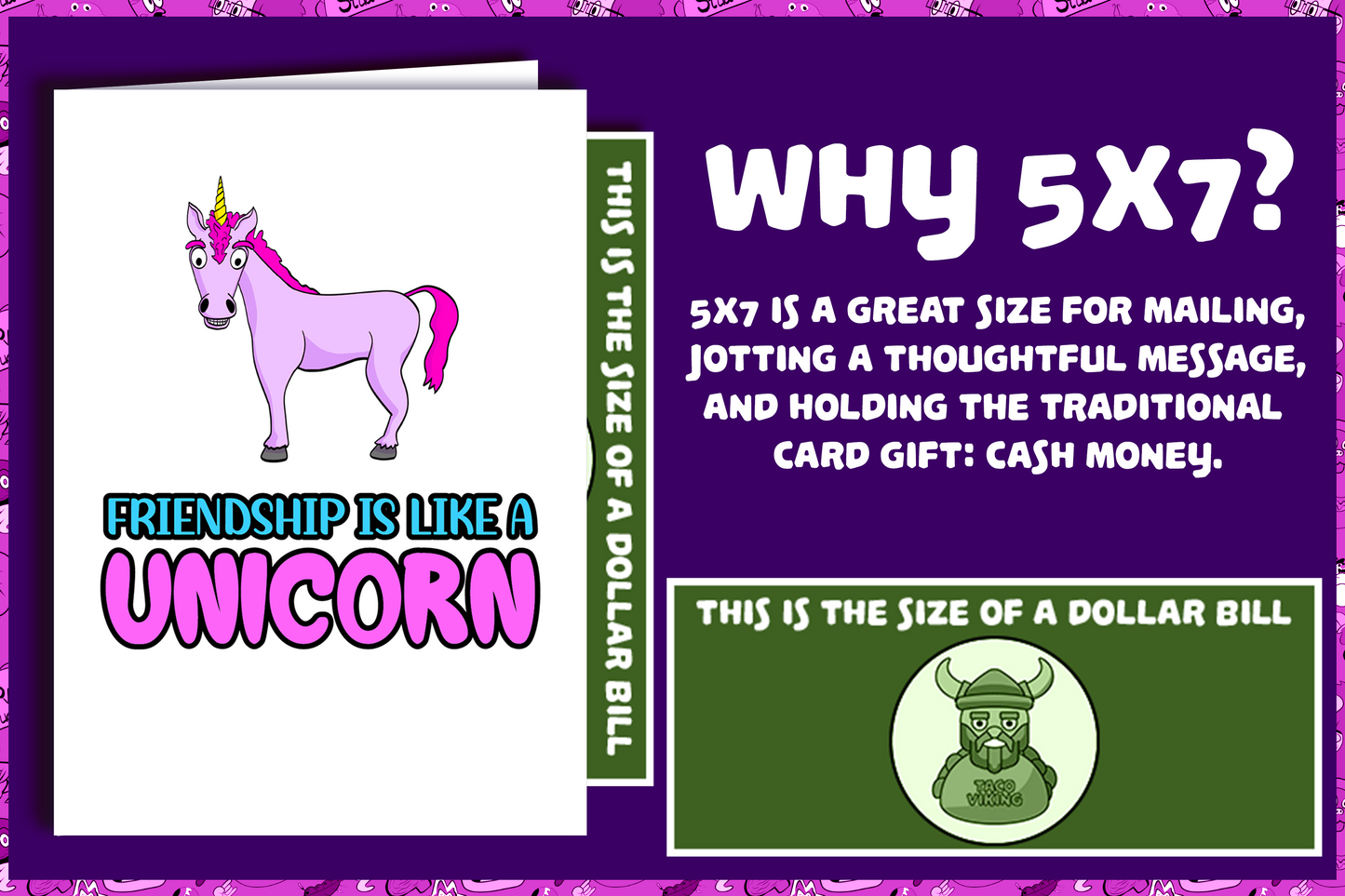 "Friendship is Like a Unicorn" Friendship Card