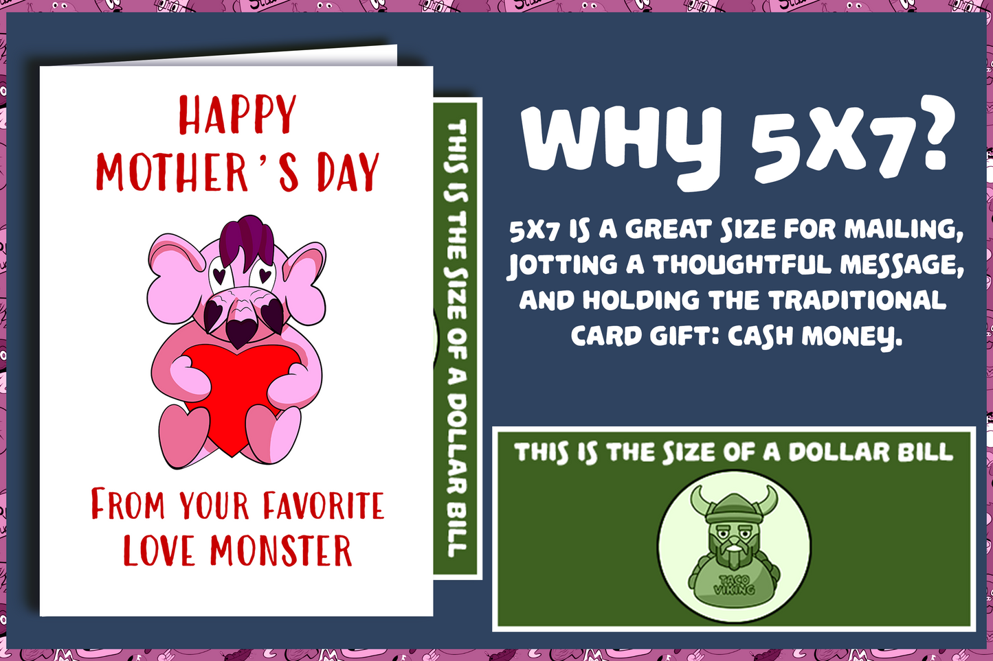 "Favorite Love Monster" Mother's Day Card