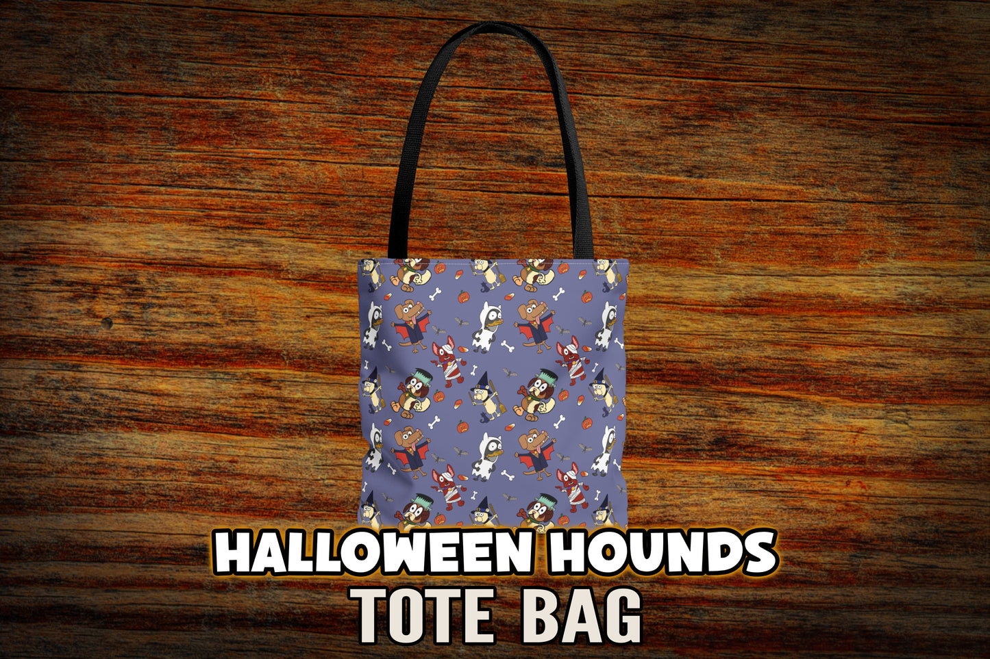 Halloween Dog Parade Tote Bag
