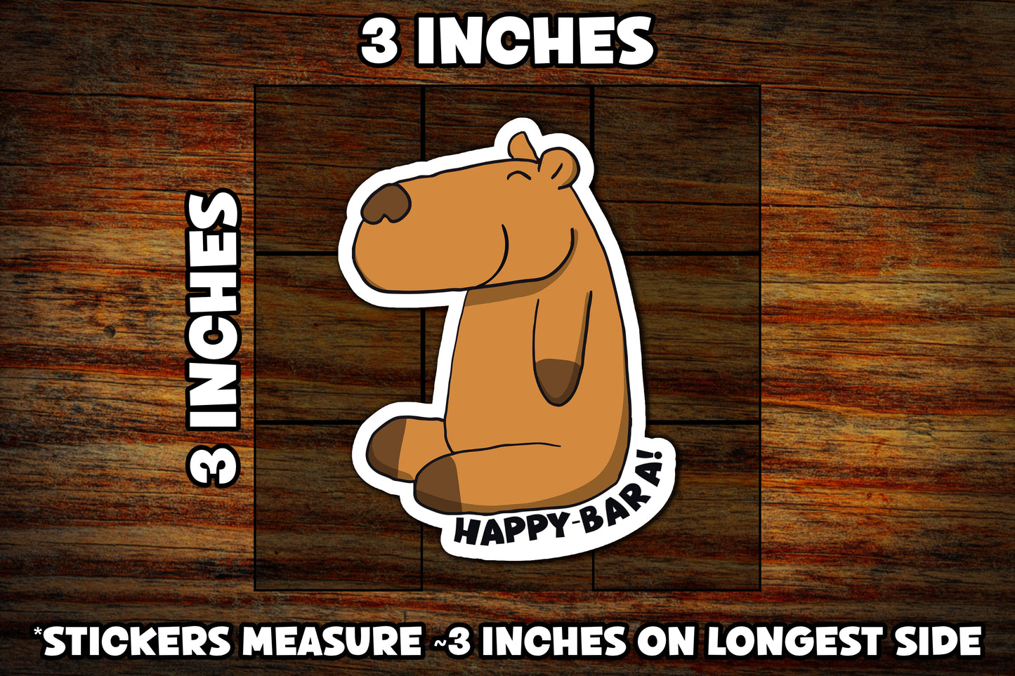 "Happy-Bara" Vinyl Sticker