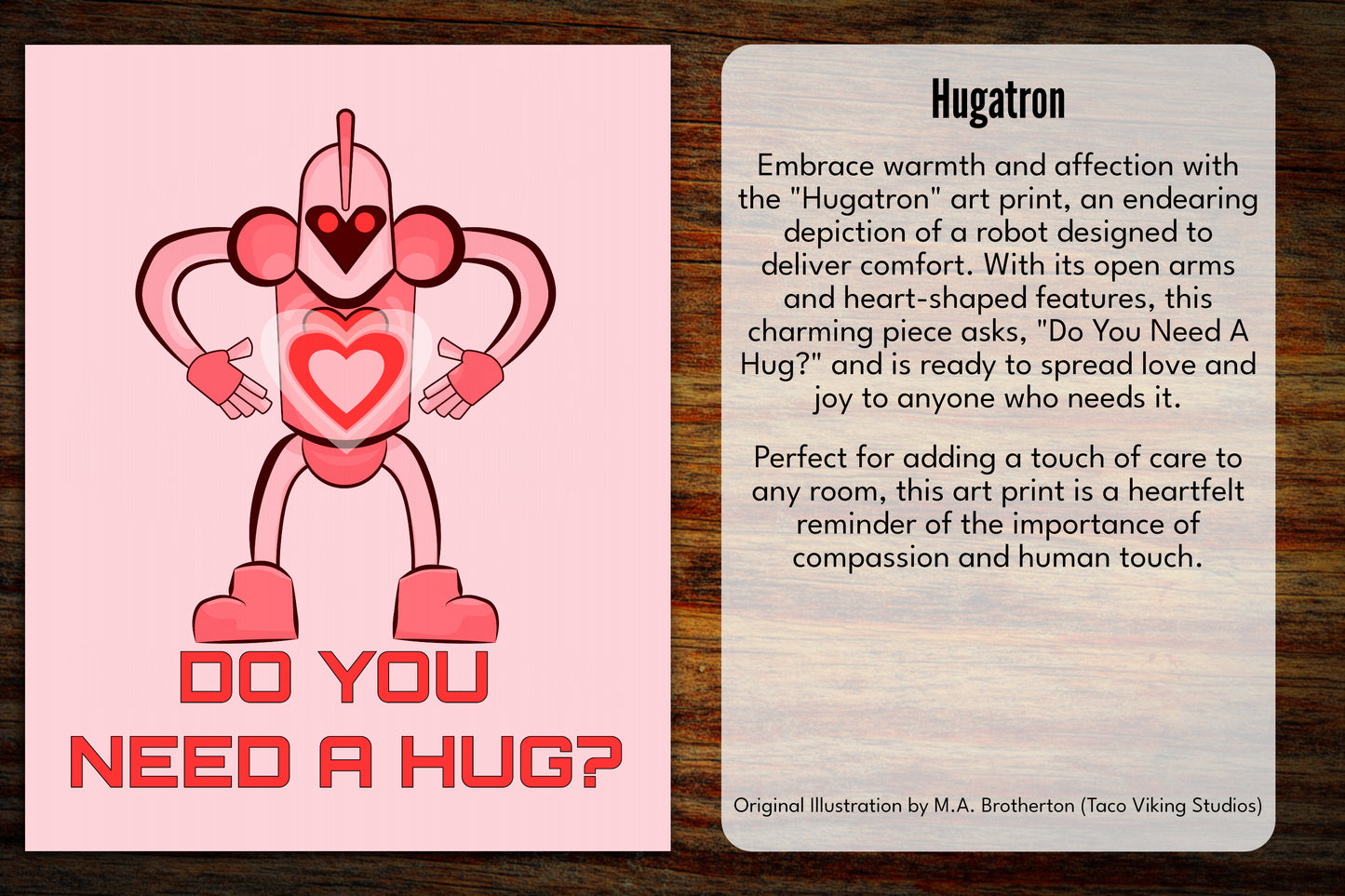 "Hugatron" Vinyl Sticker