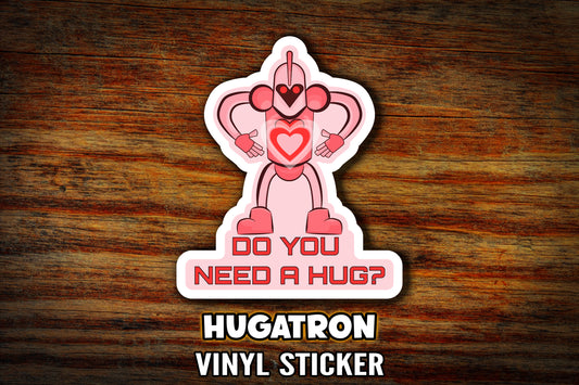 "Hugatron" Vinyl Sticker
