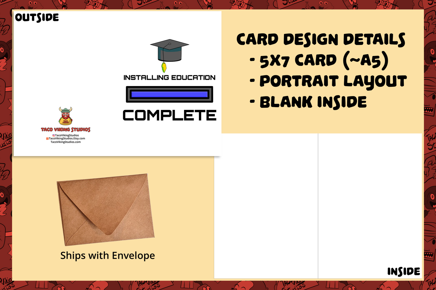 "Installing Education" Graduation Card