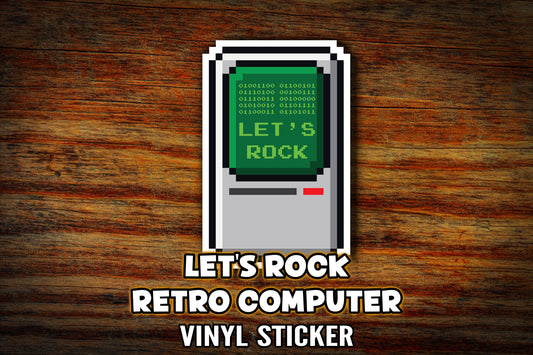 "Let's Rock" 3" Vinyl Sticker