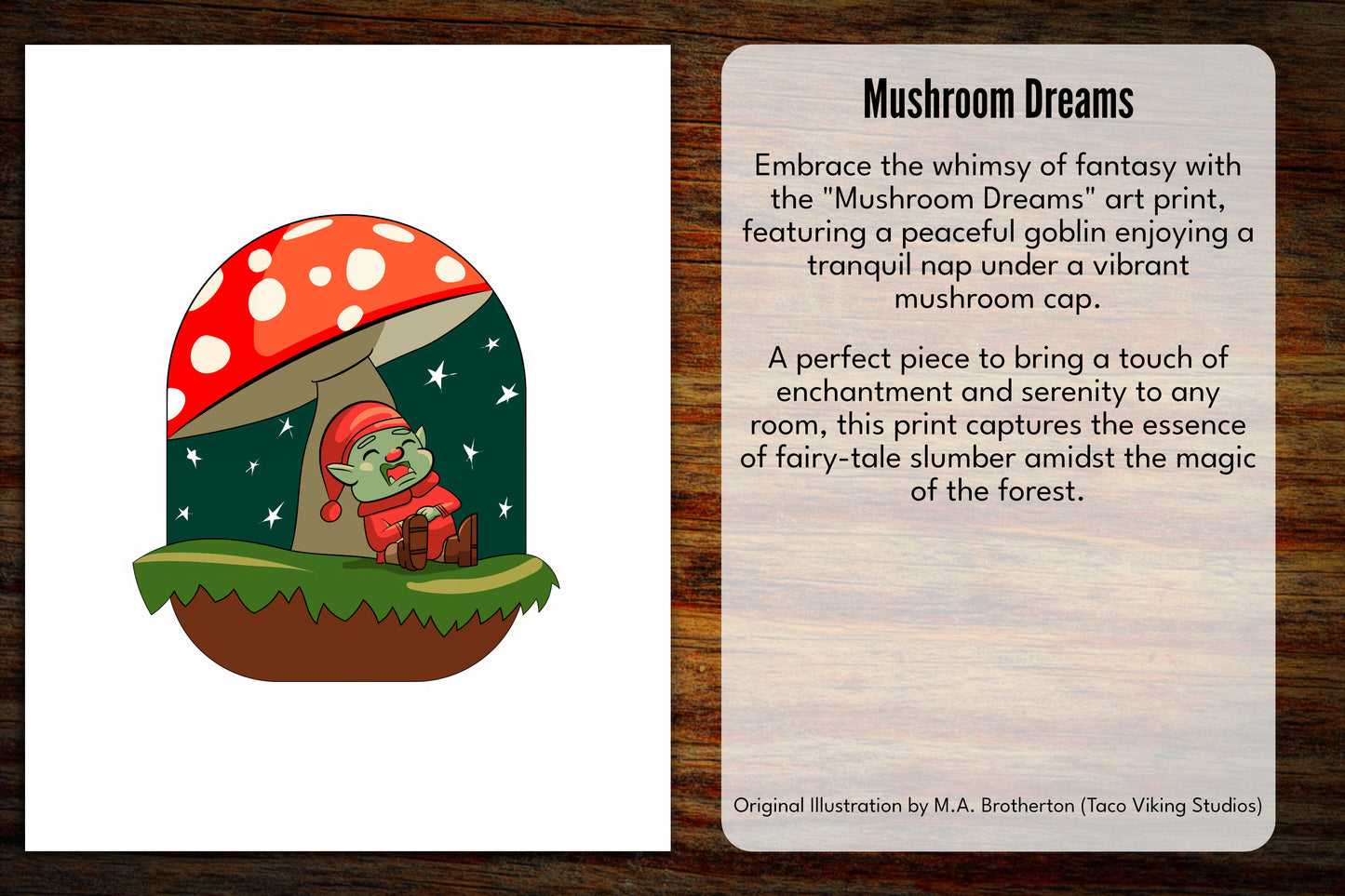 "Mushroom Dreams" 3" Vinyl Sticker