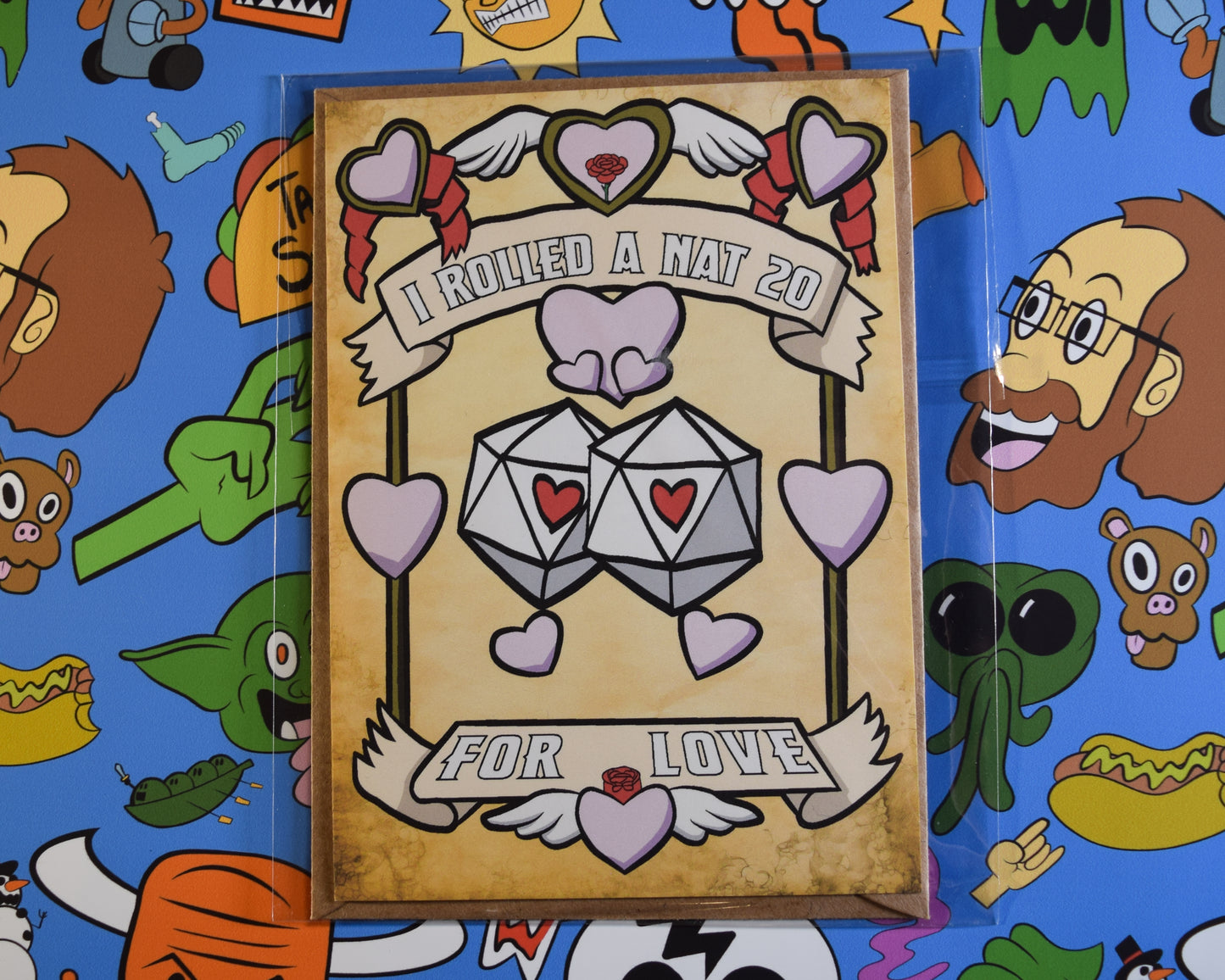 "I Rolled a Nat 20 For Love" Love Card