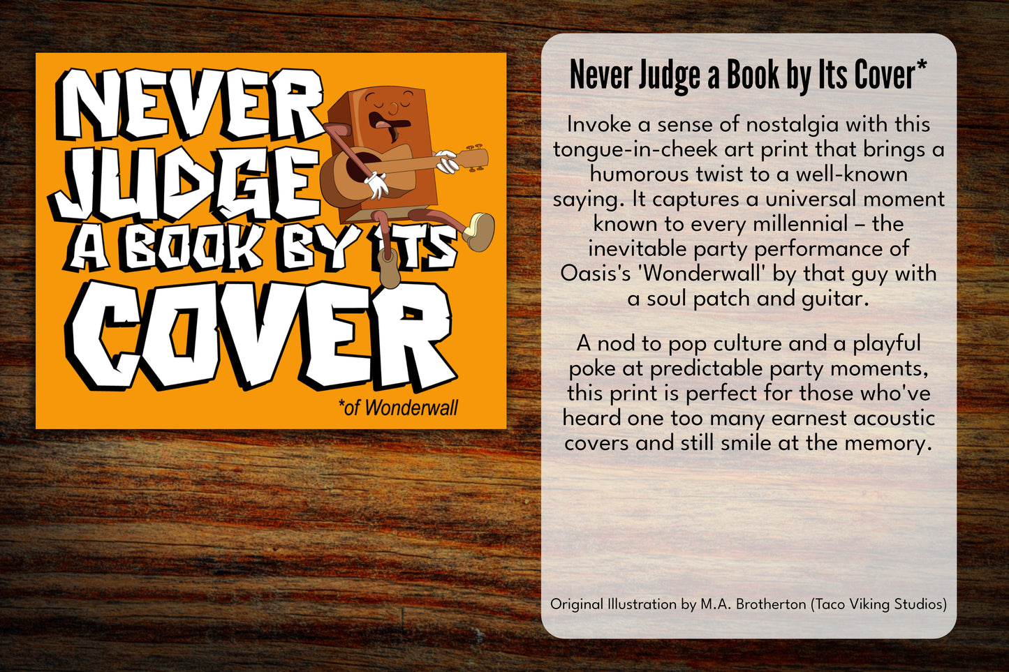 "Never Judge a Book By Its Cover* Of Wonderall" Bookmark