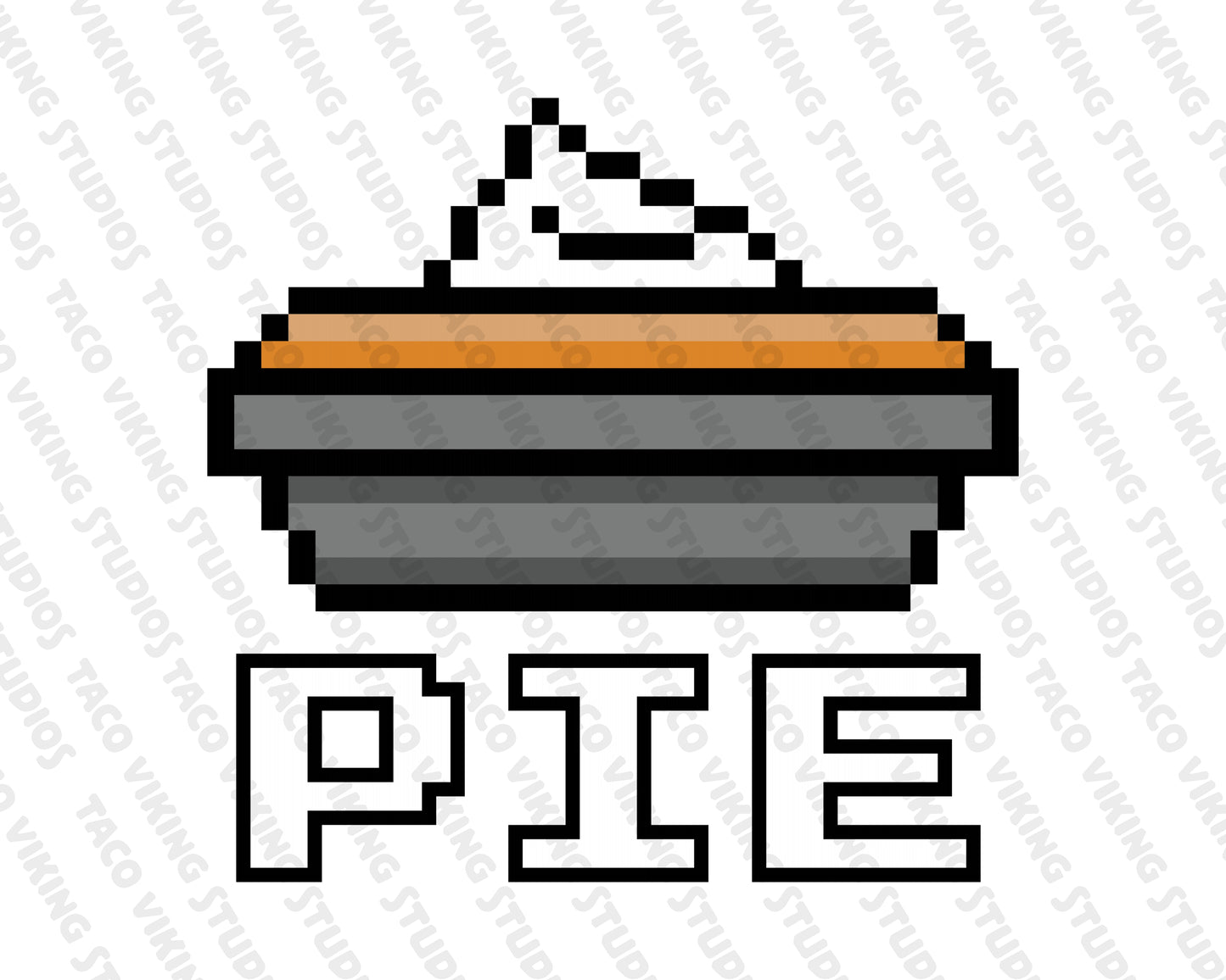 "Pixel Pie" 3" Vinyl Sticker