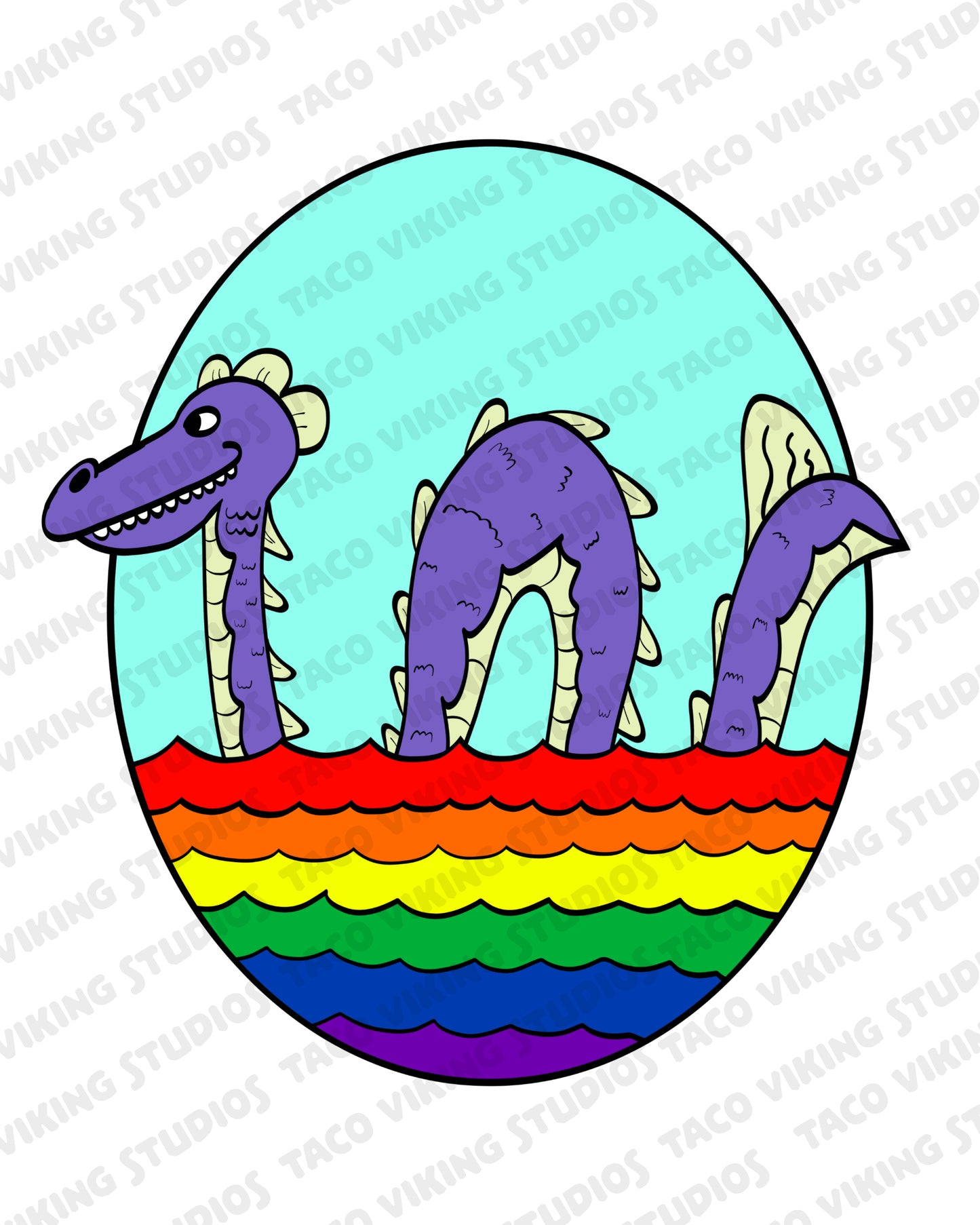 "Proud Sea Monster" Art Print