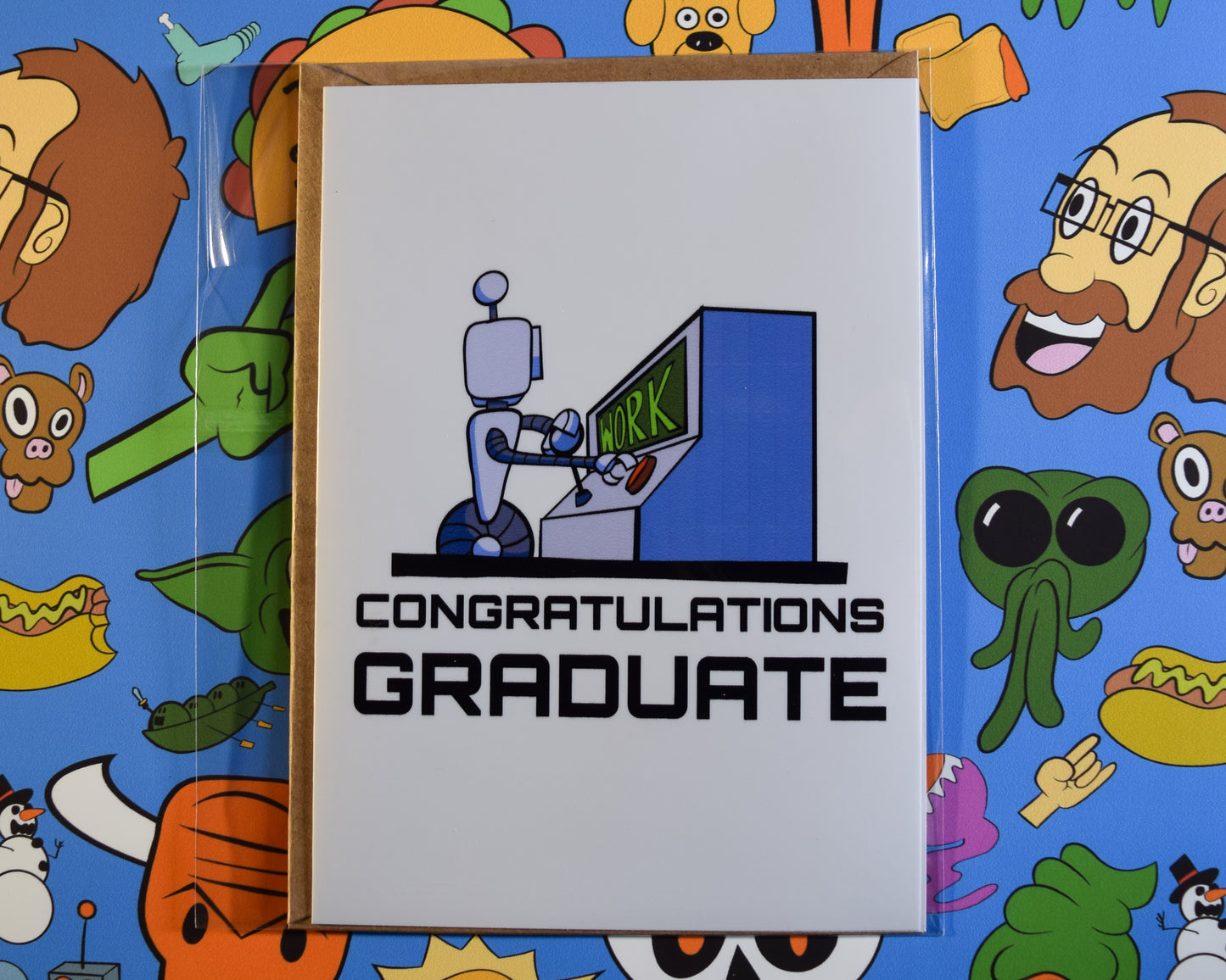 "Congratulations Graduate - Hope the Robots Didn't Steal All the Jobs" Greeting Card