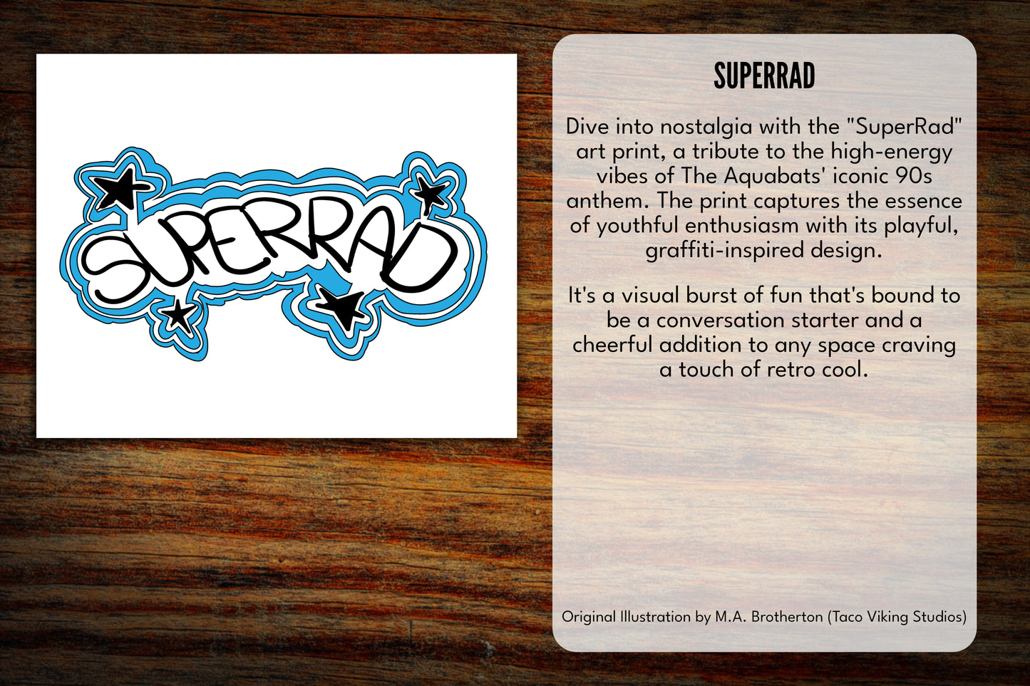 "Super Rad" Art Print