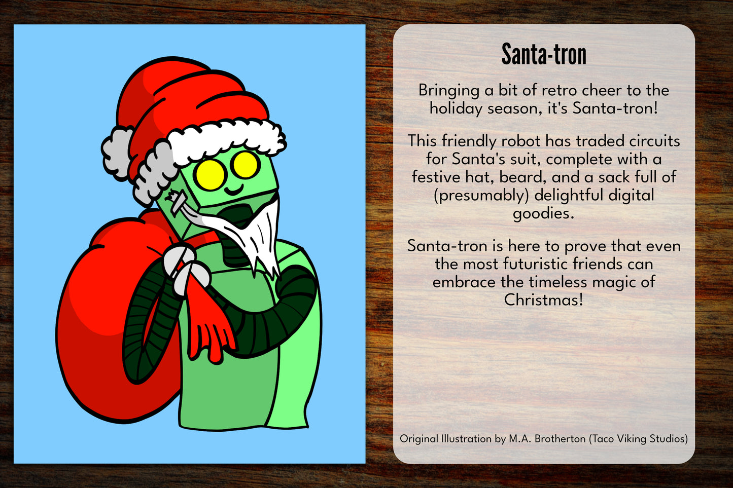 "Santa-tron" Art Print