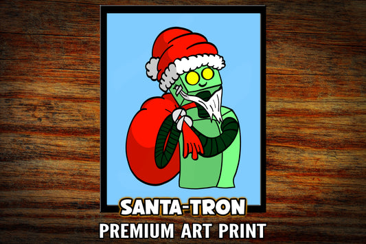 "Santa-tron" Art Print