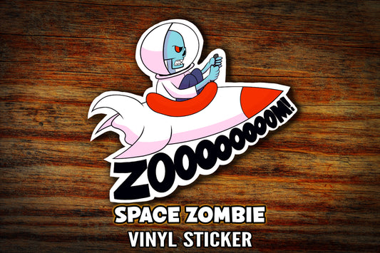 "Space Zombie" Vinyl Sticker