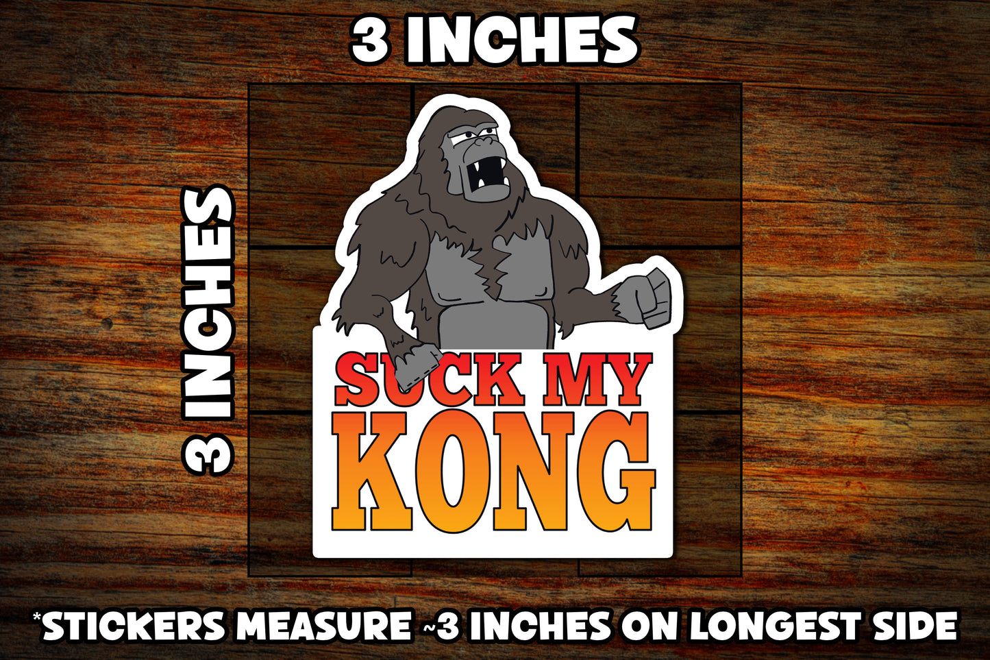 "Suck My Kong" Vinyl Sticker