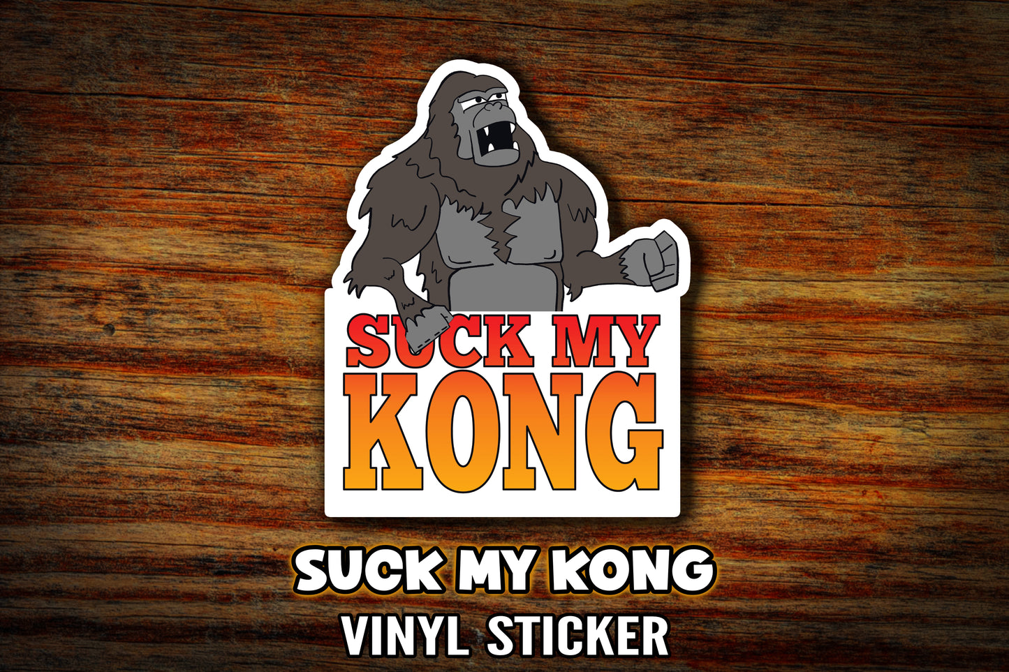 "Suck My Kong" Vinyl Sticker