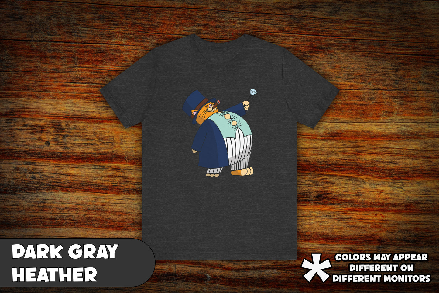Fat Cat Boss - Quirky Cartoon T-Shirt