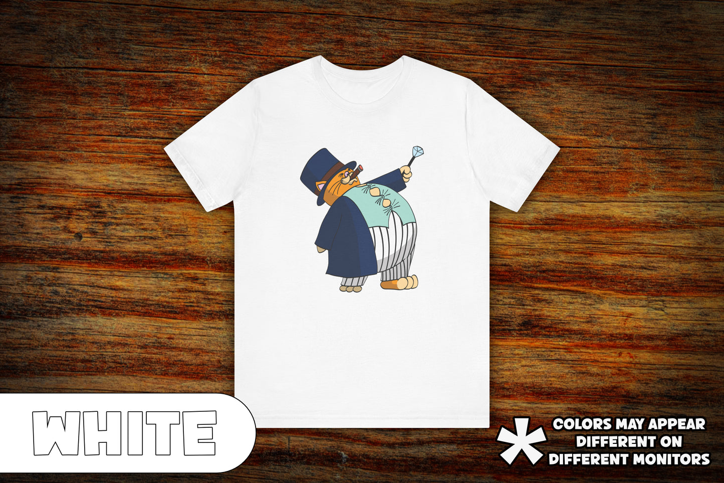 Fat Cat Boss - Quirky Cartoon T-Shirt