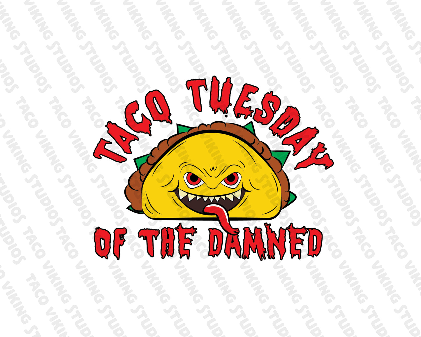 "Taco Tuesday of the Damned" 3" Vinyl Sticker