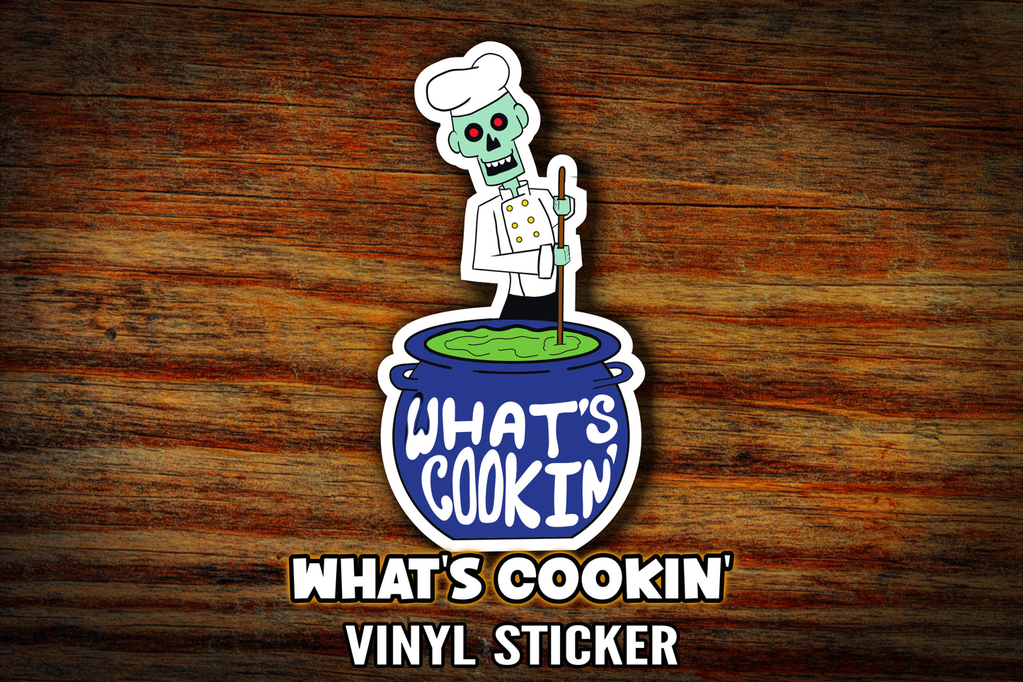 "What's Cooking" 3" Vinyl Sticker