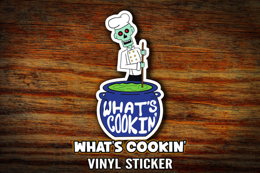 "What's Cooking" 3" Vinyl Sticker