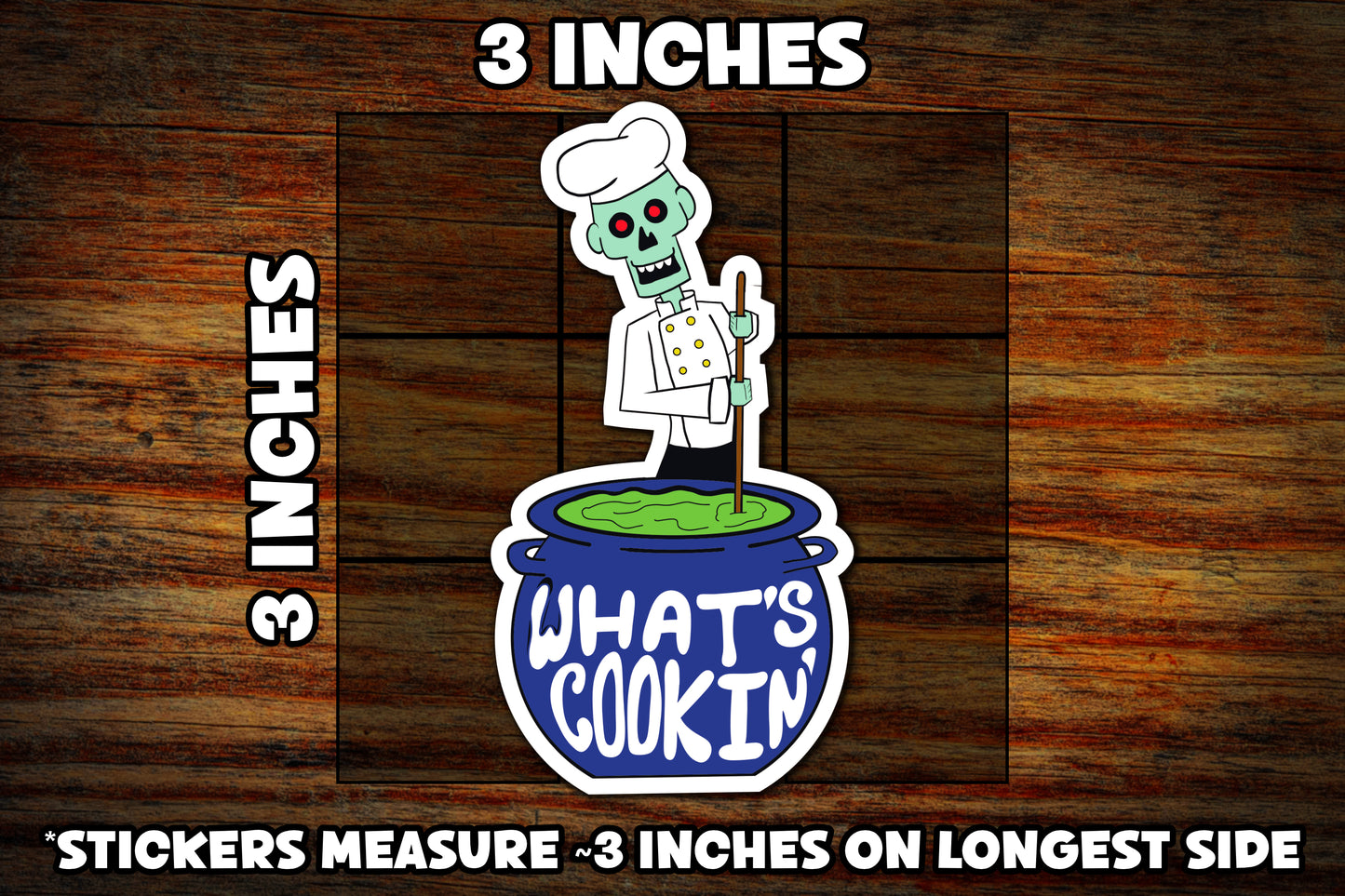 "What's Cooking" 3" Vinyl Sticker
