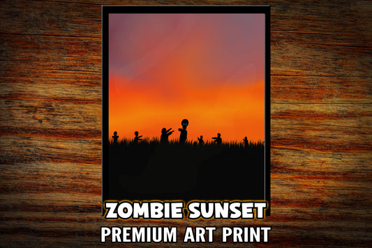 "Zombie Sunset" Art Print