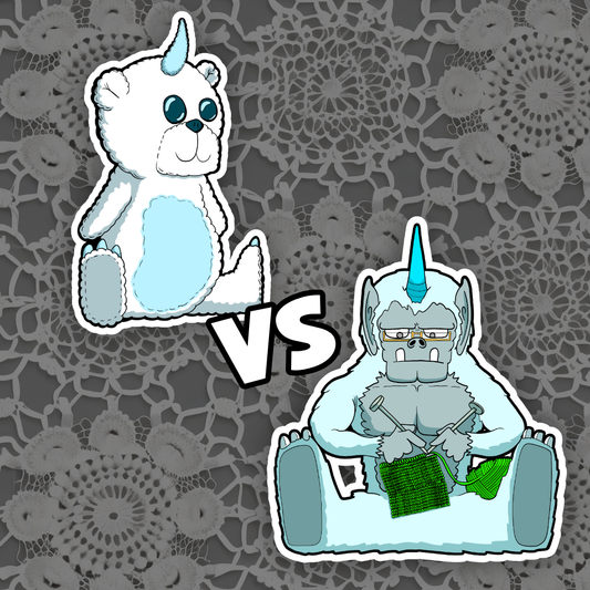 Sticker Showdown: Yarn Yetis