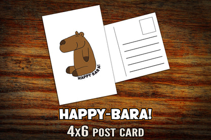 "Happy-Bara" Post Card