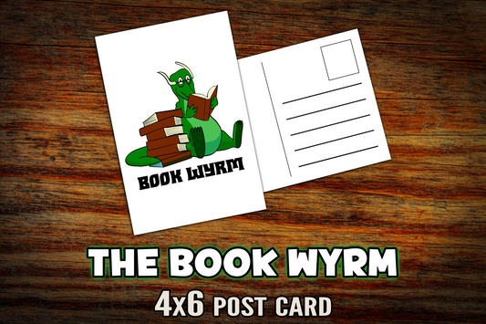 "Book Wyrm" Post Card