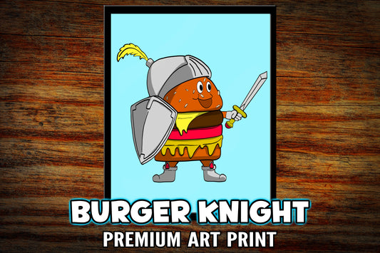 "Burger Knight" Cookout Crusaders 8x10 Art Print