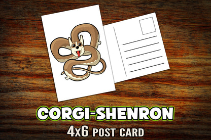 "Corgi-Shenron" Post Card