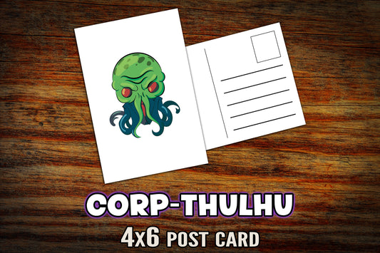 "Corp-Thulhu" Post Card